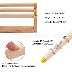 Wood Finger Ring Display Stands&nbsp;NDIS-F003-04B