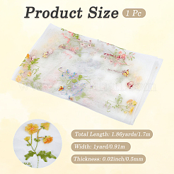 Polyester Silk Mesh Ruffle Edge Trim&nbsp;DIY-WH20007-408