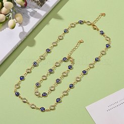 Brass Link Chain Bracelet & Necklace Jewelry Sets&nbsp;SJEW-JS01190
