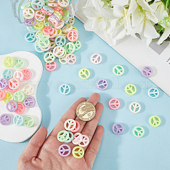 250Pcs Opaque Acrylic Beads&nbsp;SACR-SP0001-50