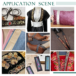 Ethnic Polyester Cloud Embroidery Ribbons&nbsp;OCOR-WH0092-16B