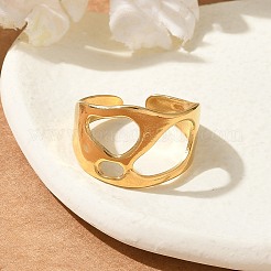 304 Stainless Steel Open Cuff Rings for Unisex&nbsp;RJEW-Q003-03G