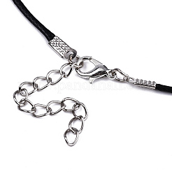 Waxed Cotton Cord Necklace Making&nbsp;MAK-S034-001