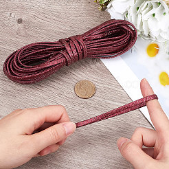 10M Folding Glitter PU Leather Cord&nbsp;OCOR-GF0004-11I