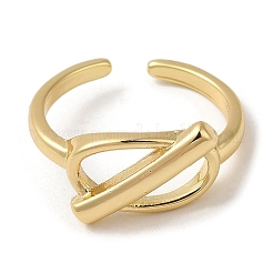 Brass Open Cuff Rings&nbsp;RJEW-Q778-15G