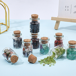 23Pcs Transparent Glass Wishing Bottle Decoration&nbsp;DJEW-PH0001-15