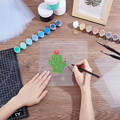 Square Plastic Sheets&nbsp;DIY-WH0061-031B