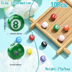 10Pcs Spray Painted Alloy Beads&nbsp;FIND-CJ0001-33