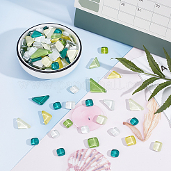 Transparent Glass Cabochons&nbsp;GLAA-GF0001-10O