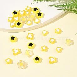 200Pcs 6 Styles Transparent & Opaque Acrylic Beads&nbsp;TACR-FS0001-54G