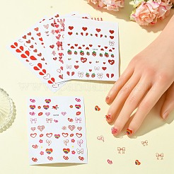 7 Sheets 7 Styles Valentine's Day Theme Paper Nail Art Sticker&nbsp;DIY-CJ0002-86