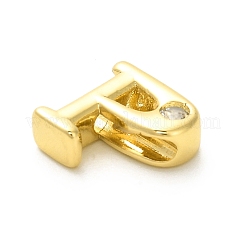 Rack Plating Brass Cubic Zirconia Beads&nbsp;KK-L210-008G-P