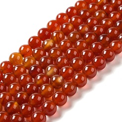 Natural Carnelian Beads Strands&nbsp;G-G390-8mm-03