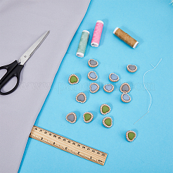 15Pcs 3 Colors Alloy Shank Buttons&nbsp;BUTT-GF0003-43