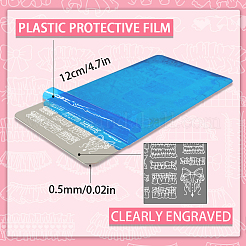 Stainless Steel DIY Nail Art Templates&nbsp;MRMJ-PH0003-21