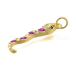 Brass Micro Pave Cubic Zirconia Pendants&nbsp;KK-I724-A01
