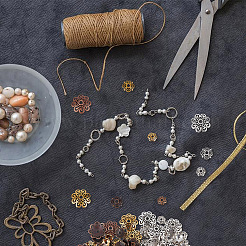 450Pcs 9 Styles  Tibetan Style Alloy Flower Bead Caps&nbsp;TIBE-GO0001-01