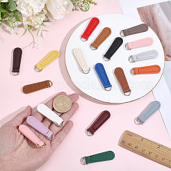 38Pcs 19 Styles PU Leather Zipper Pull Tabs&nbsp;FIND-ME0004-16