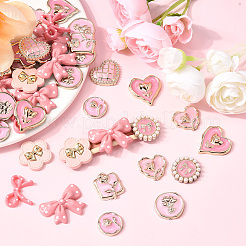 60Pcs Enamel Resin Cabochons&nbsp;RESI-SP0001-36