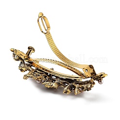 Flower Alloy Rhinestone Hair Barrettes&nbsp;LS-PHAR-S604-01AG-04