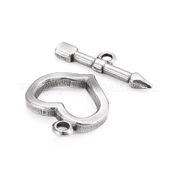 Non-Tarnish 304 Stainless Steel Toggle Clasps&nbsp;X-STAS-D142-02A-P