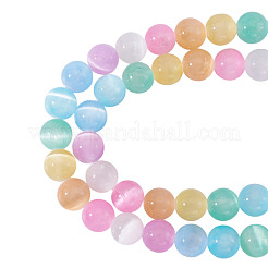 1 Strand Natural Selenite Beads Strands&nbsp;G-TA0002-88B