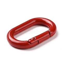 Spray Painted Alloy Spring Gate Rings&nbsp;PALLOY-K257-02