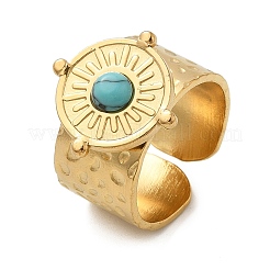 Natural Turquoise Finger Rings&nbsp;LS-RJEW-Q006-01D-G