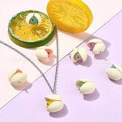 40Pcs 8 Colors Luminous Resin Pendants&nbsp;RESI-CJ0004-58