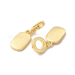 Rack Plating Blank Brass European Dangle Charms&nbsp;KK-B068-12G