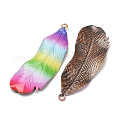 Rainbow Color Printed Iron Pendants&nbsp;RN-CBA3547-02B