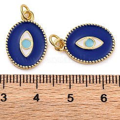 Brass Enamel Pendants&nbsp;KK-K339-08G-01