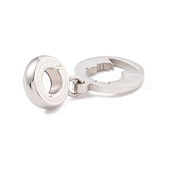 Tarnish Resistant 304 Stainless Steel European Dangle Charms&nbsp;STAS-I192-02P