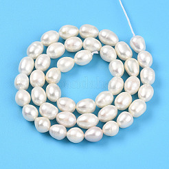 Natural Cultured Freshwater Pearl Beads Strands&nbsp;PEAR-N012-07V-01