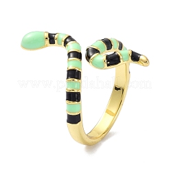 Snake Real 18K Gold Plated Cuff Rings for Women&nbsp;KK-C220-07G
