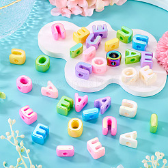 40Pcs 5 Styles UV Plating Opaque Acrylic European Beads&nbsp;OACR-TA0004-91