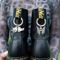 16Pcs 8 Style Gothic Style Alloy Shoe Charms&nbsp;HJEW-AB00630