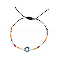 Bohemian Glass Seed Beads Braided Bead Bracelets&nbsp;TO2074-1