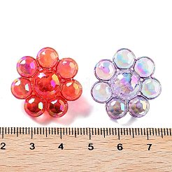 UV Plating Transparent Acrylic Shank Buttons&nbsp;MACR-K356-14