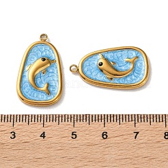 304 Stainless Steel Pendants&nbsp;STAS-A124-10G