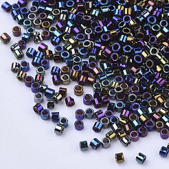 Electroplate Cylinder Seed Beads&nbsp;SEED-Q036-02A-B02