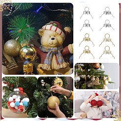 200Pcs Christmas Aluminum Round Ornament Cap&nbsp;FIND-PH0027-95