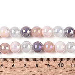 Electroplate Glass Beads Strands&nbsp;EGLA-N019-10mm-01