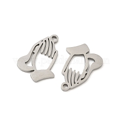 201 Stainless Steel Laser Cut Pendants&nbsp;STAS-P428-12P