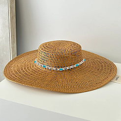 Polyester with Synthetic Turquoise Hat Bands&nbsp;DIY-WH0671-063