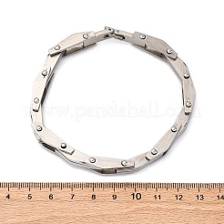 304 Stainless Steel Link Chain Bracelets for Women Men&nbsp;BJEW-R018-08P