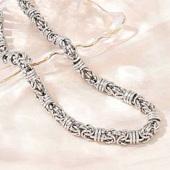 9MM 304 Stainless Steel Byzantine Chain Necklaces for Men&nbsp;SA-T001-02AS