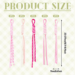 10Pcs 5 Colors Polyester Pendant Decorations&nbsp;MOBA-TA0001-02B