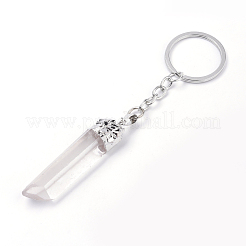 Natural Crystal Quartz Keychain&nbsp;KEYC-S252-15