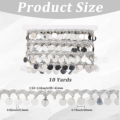 Polyester Ribbons with Flat Round Tassel&nbsp;OCOR-WH20012-53A